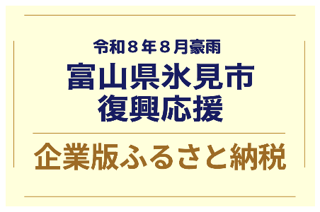 企業版ふるさと納税で氷見市を応援！