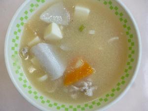9月10日ごまキムチ味噌汁写真