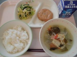 3月2日の給食画像